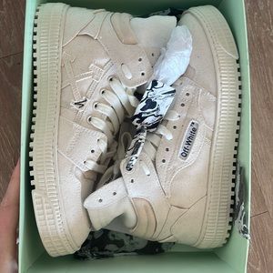 Off white high top sneakers